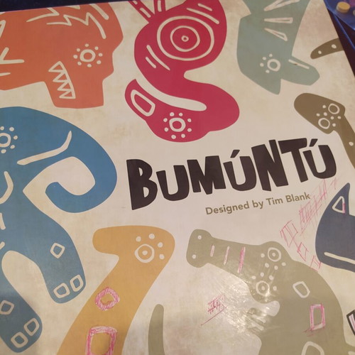 Bumuntu board game used, family strategy in English