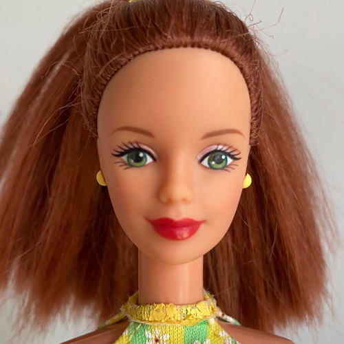 Vintage Redhead Barbie Pretty In Plaid doll used by Mattel 1998