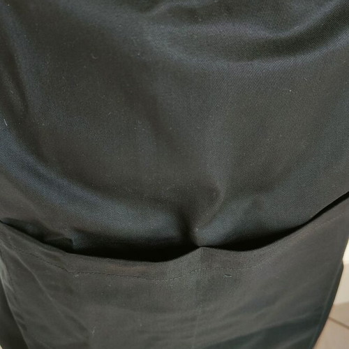 Palatino MARK006 Black Neck Apron 85x65cm Adjustable Strap