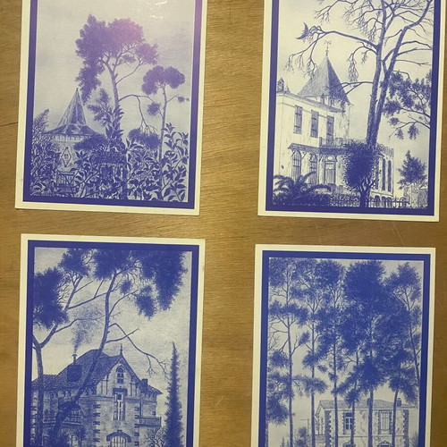 Cards of Kifisia mansions like new, set of 8