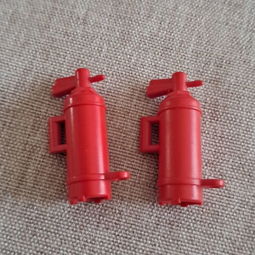Playmobil fire extinguishers like new set