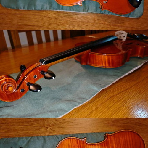 German violin new with bow and case