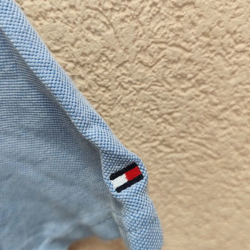 Tommy Hilfiger polo shirt like new, blue and white, size S