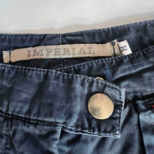 Imperial Capri Pants ¾ used, blue with red stitching, size M