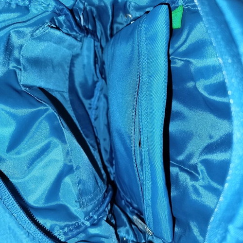 Benetton backpack blue-green like new
