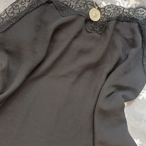 Lingerie lace top like new, black, size S