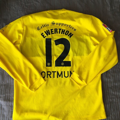 Borussia Dortmund Ewerthon Longsleeve Shirt used, retro jersey L