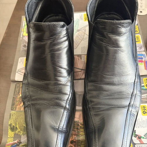 Fabi men's shoes size 42 black leather like new, made in Italy