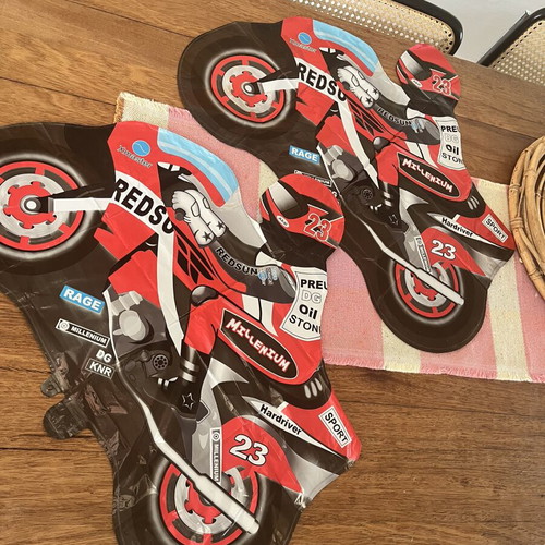Foil balloons new, pack of 2, motorcycle design