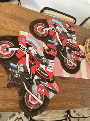 Foil balloons new, pack of 2, motorcycle design