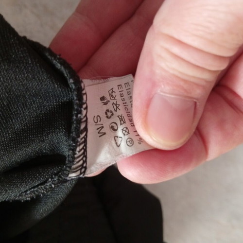 Tracksuit pants size S/M used, black