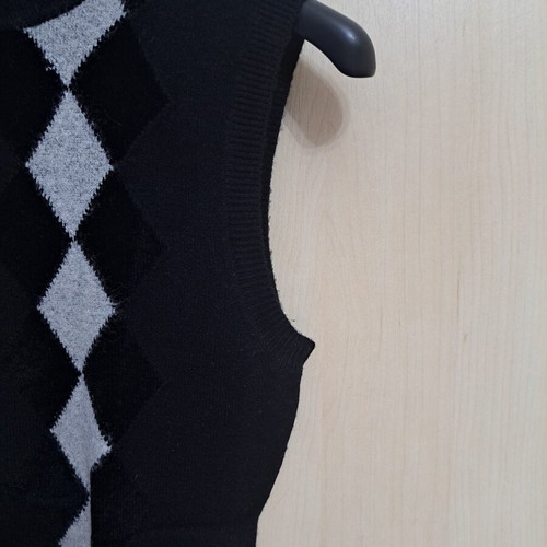 Wool sweater new, black and grey, turtleneck, sizes XS to M