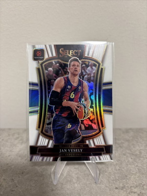 2025-26 Panini Select EuroLeague White Prizm Jan Vesely Card FC Barcelona new