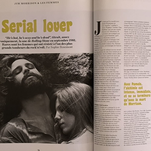 Les Inrocks 2 French magazine like new, Jim Morrison and The Doors tribute