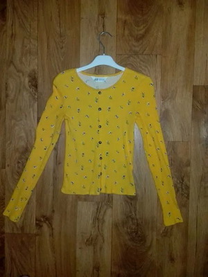 Cotton yellow blouse used for ages 12-14