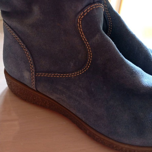 Tamaris boots used, blue, size 37