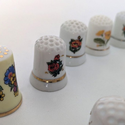 Thimble collection used, 16 pieces