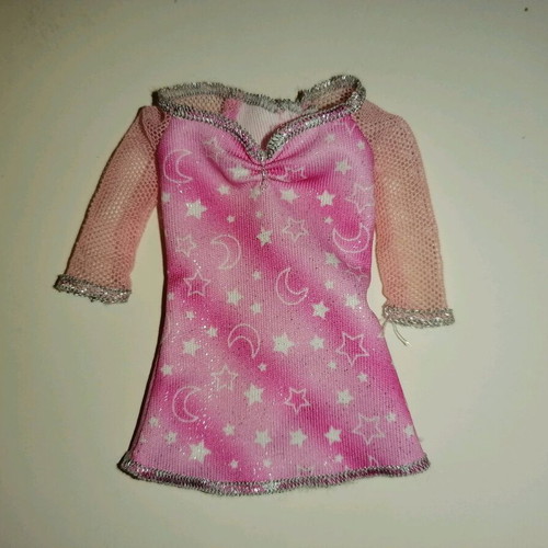 Barbie nightshirt new, pink with mesh sleeves