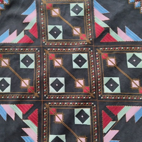 Hand-embroidered pillowcase like new, 55x55 cm