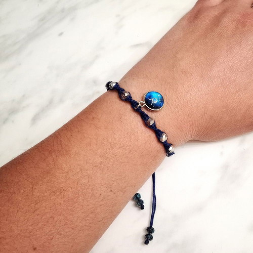 Women's Blue Taurus Zodiac Bracelet new