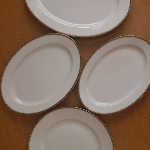 Set of 4 Serving Platters Bavaria Porcelain H & Co SELB BAVARIA