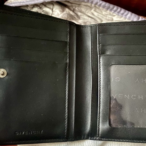 Givenchy Vintage Monogram Canvas & Leather Wallet