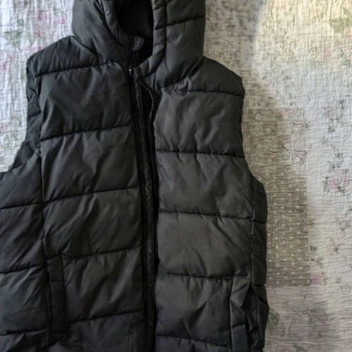MNG Mango Kids black sleeveless jacket with hood size 152 cm new