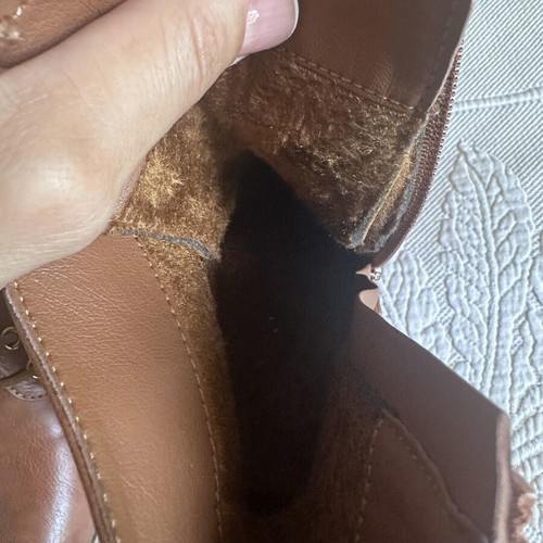 Women's brown ankle boots new with inner lining