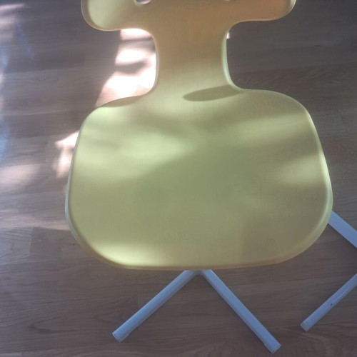 IKEA children's chairs used, set of 2, yellow