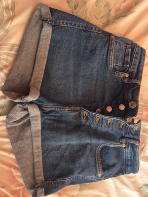 Zara jean shorts used, size S, blue