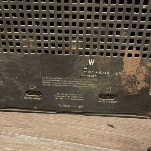 Antique radio used