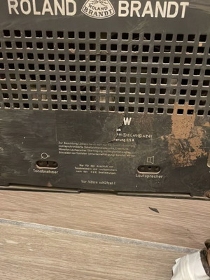 Antique radio used