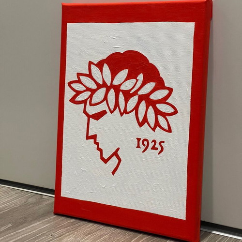 Olympiacos painting on canvas new 24x18
