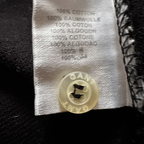 Gant men's short-sleeve shirt used, size XL, black