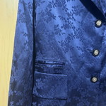 Satin suit used, blue, small