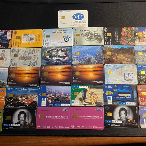 Phone cards like new, pack of 31 pieces