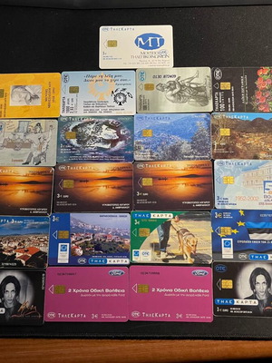 Phone cards like new, pack of 31 pieces