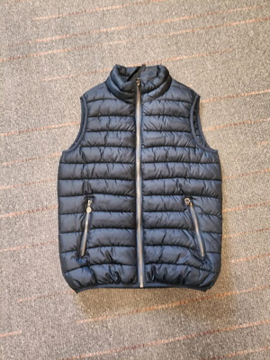 Children's sleeveless vest used, blue, size M for 14-16 years