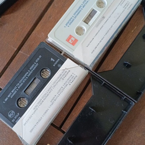 Audio cassettes used, set of 6