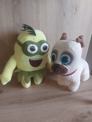 Плюшени играчки употребявани, комплект от 2 (Minion и кученце)