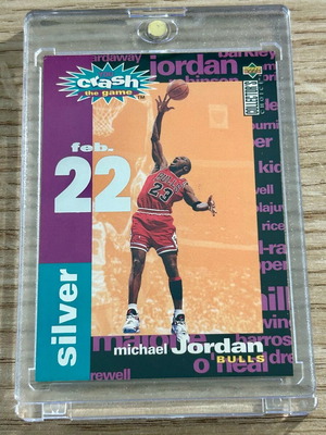 Κάρτα Michael Jordan Chicago Bulls NBA Upper Deck 1995 Silver Set σαν καινούργιο σε ακρυλική θήκη