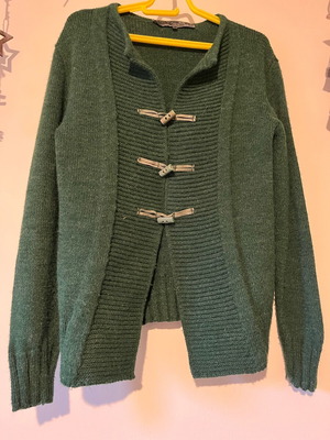 Helmi wool cardigan green like new, size S