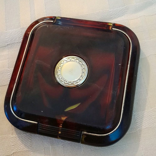 Double purse mirror used vintage Japan