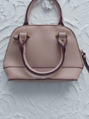 Bag new, pink, handheld and crossbody with extra strap