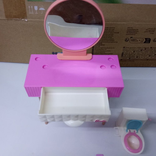 Barbie furniture and beauty accessories set like new