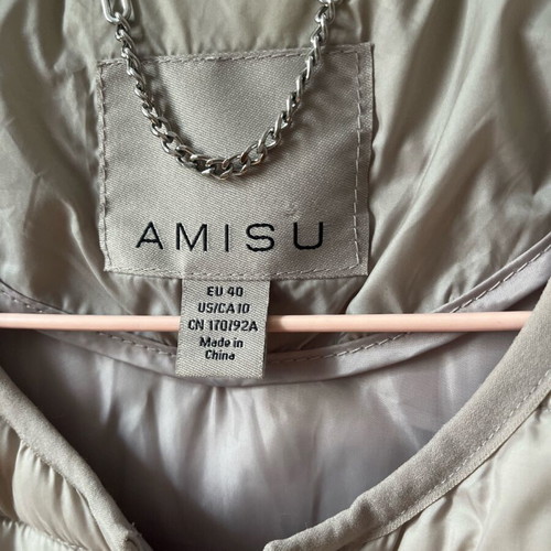 Amisu jacket like new, gray beige, size M-L