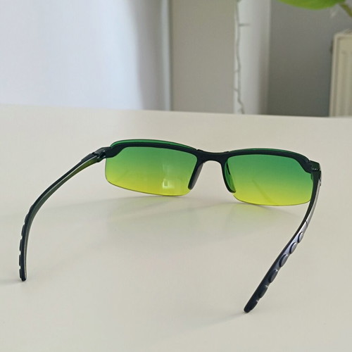 Anti-glare Polarized Night Driving Glasses with Sport Frame and Yellow-Green Lenses new