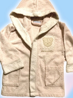 P.Cardin baby bathrobe with hood 18-24 months