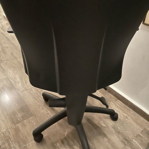 Student office chair refurbished with adjustable height and backrest