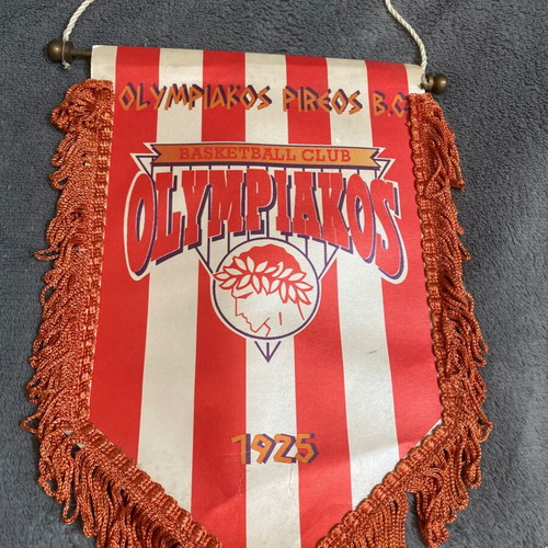 Olympiakos Basketball 1996 Banner used, authentic